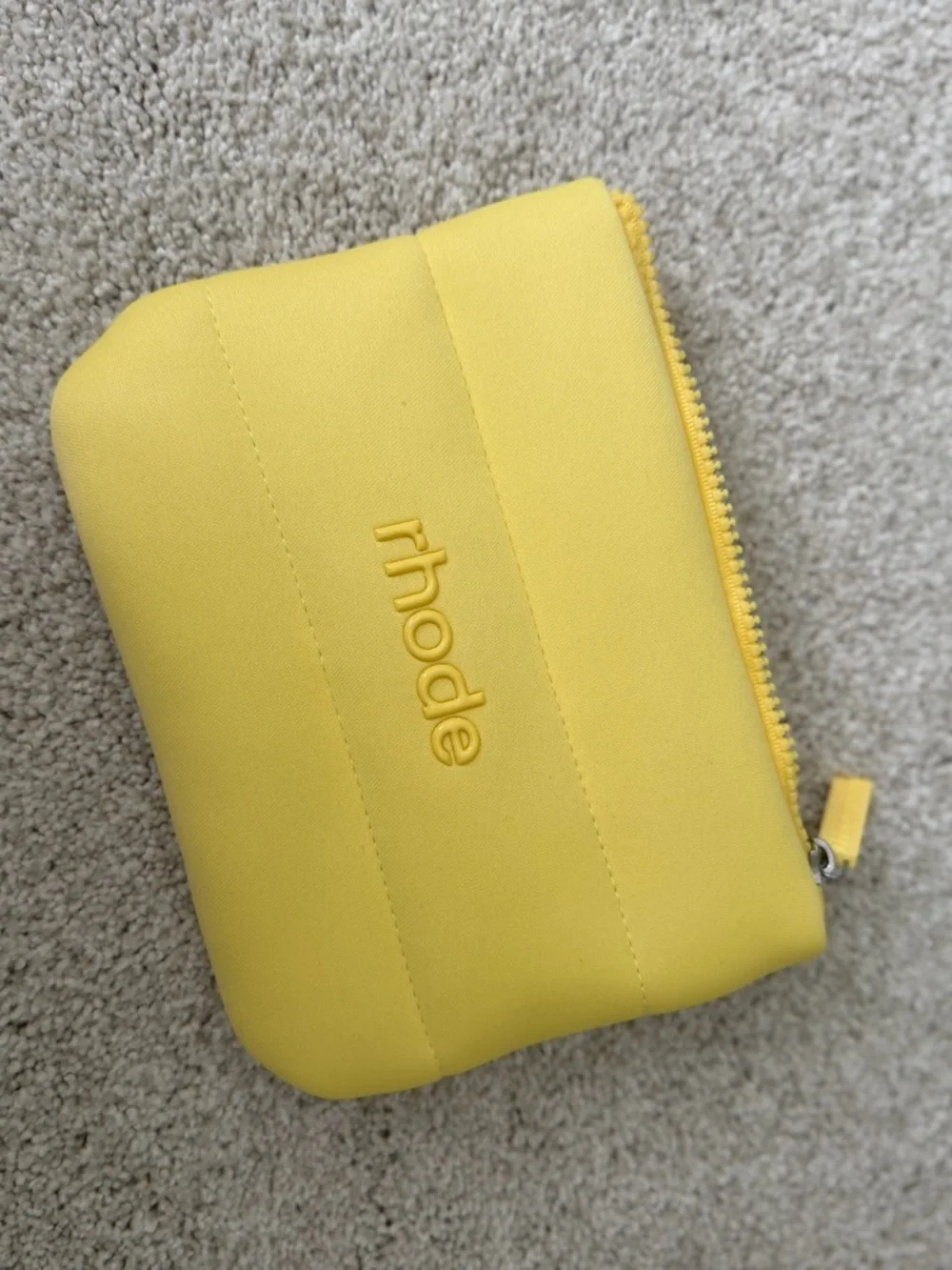 RHODE Yellow Embossed Zip Case - Picture 3 of 3